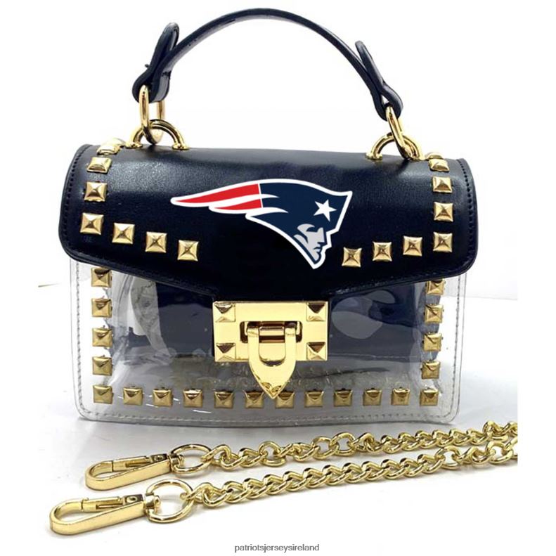 Patriots Jersey Women Cuce Studded Clear Crossbody Purse 8226D2178 Accessories