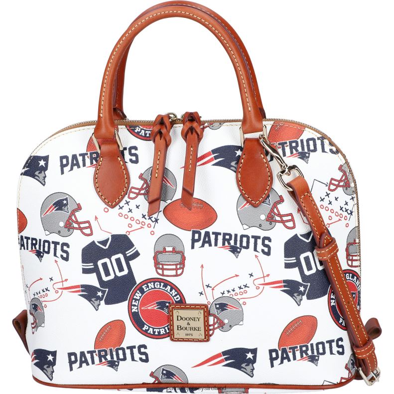 Patriots Jersey Women Dooney & Bourke Gameday Zip Zip Satchel 8226D2159 Accessories