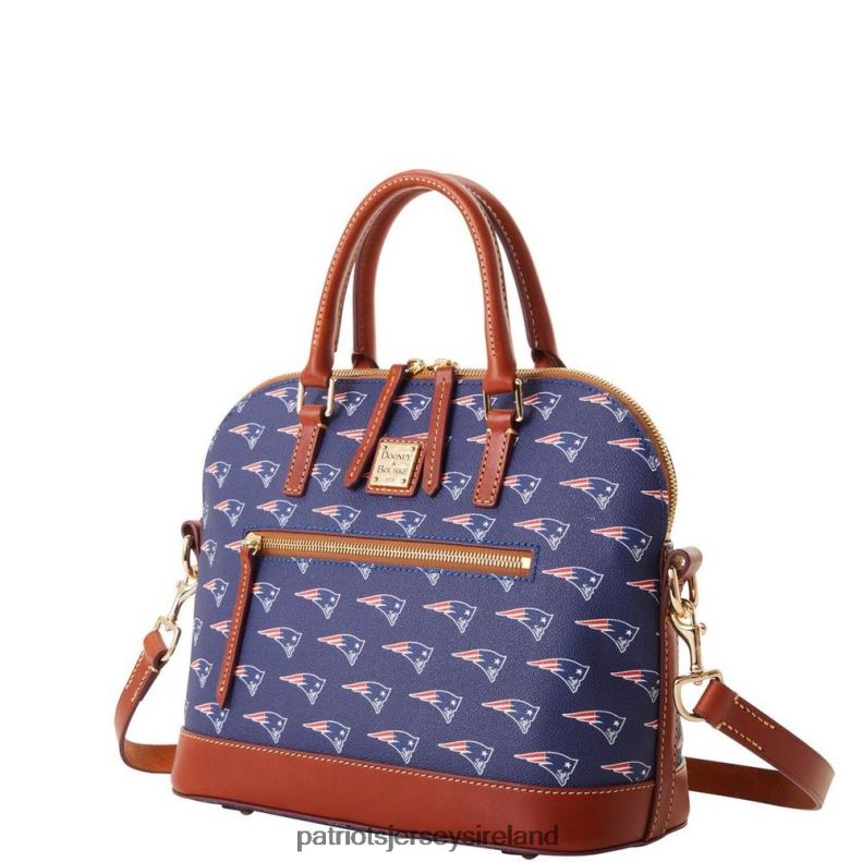 Patriots Jersey Women Dooney & Bourke Signature Domed Zip Satchel Purse 8226D2173 Accessories