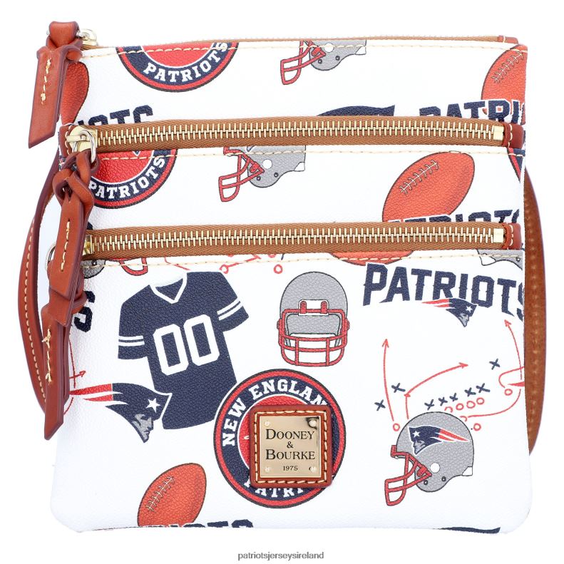 Patriots Jersey Women Dooney & Bourke Triple-Zip Crossbody Bag 8226D2181 Accessories