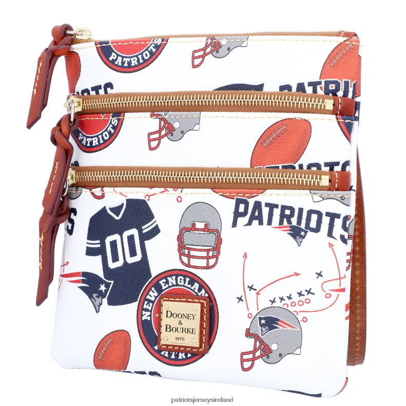 Patriots Jersey Women Dooney & Bourke Triple-Zip Crossbody Bag 8226D2181 Accessories