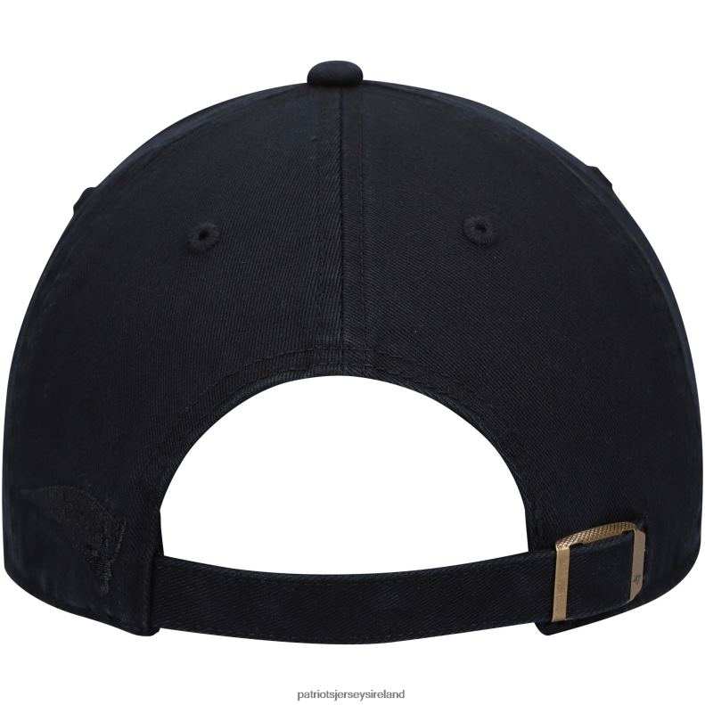 Patriots Jersey Women 47 Black Shimmer Text Clean Up Adjustable Hat 8226D2279 Accessories