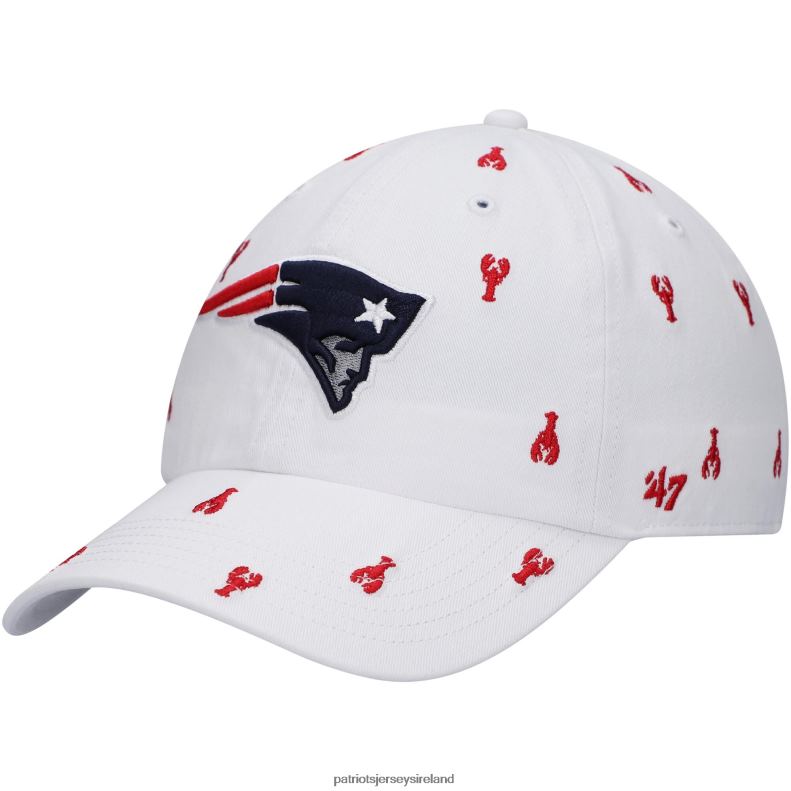 Patriots Jersey Women 47 White Confetti Clean Up Adjustable Hat 8226D2261 Accessories