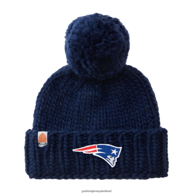 Patriots Jersey Women Sh*t That I Knit Navy Team Logo Cuffed Knit Hat with Pom 8226D2306 Accessories