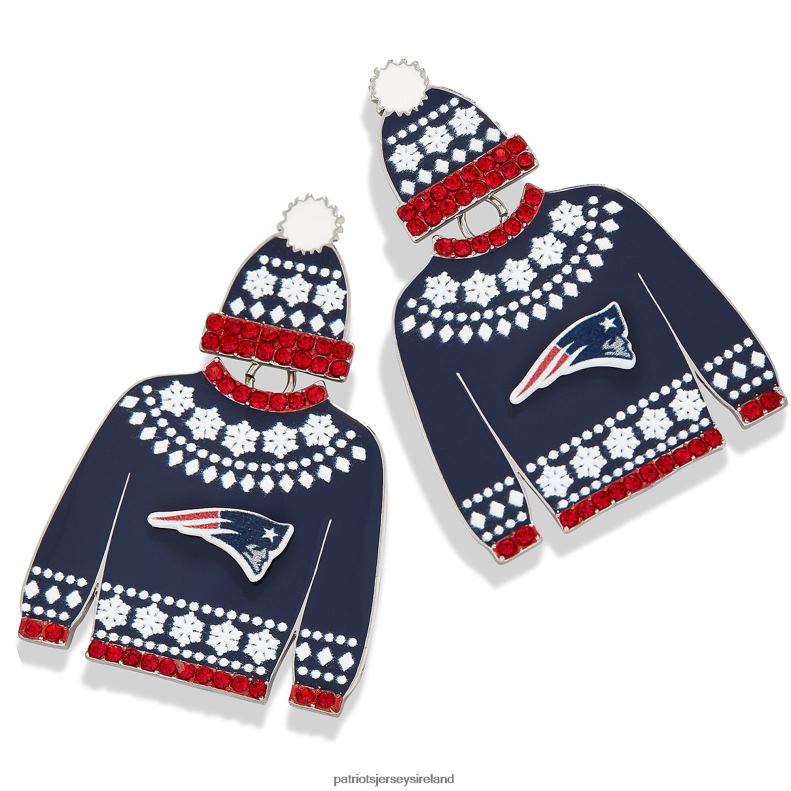 Patriots Jersey Women BaubleBar Sweater Earrings 8226D2212 Accessories