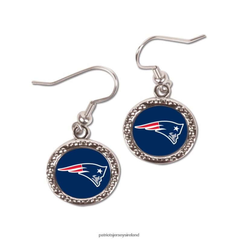 Patriots Jersey Women WinCraft Round Dangle Earrings 8226D2217 Accessories