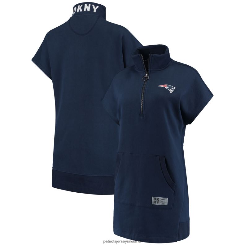 Patriots Jersey Women DKNY Sport Navy Naomi Quarter-Zip Sneaker Dress 8226D2228 Clothing