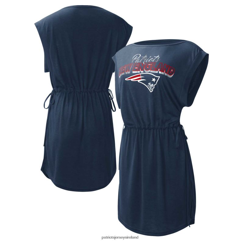 Patriots Jersey Women G-III 4Her by Carl Banks Navy G.O.A.T. Swimsuit Cover-Up 8226D2220 Clothing