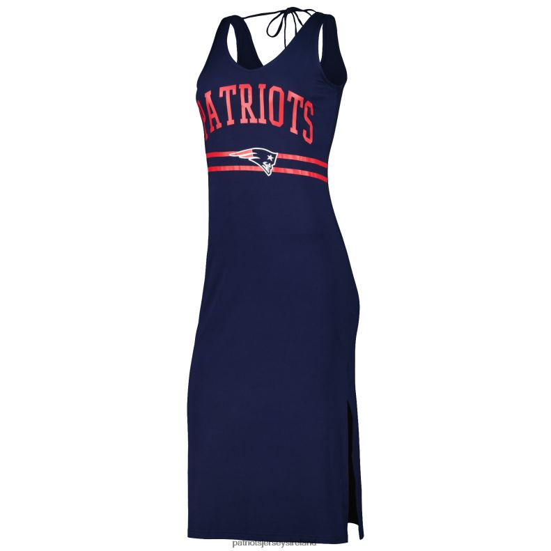 Patriots Jersey Women G-III 4Her by Carl Banks Navy Training V-Neck Maxi Dress 8226D2219 Clothing
