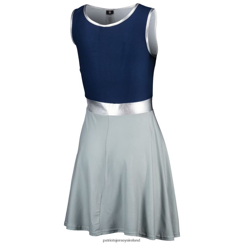 Patriots Jersey Women Navy/Gray Game Day Costume Dress Set 8226D2223 Clothing