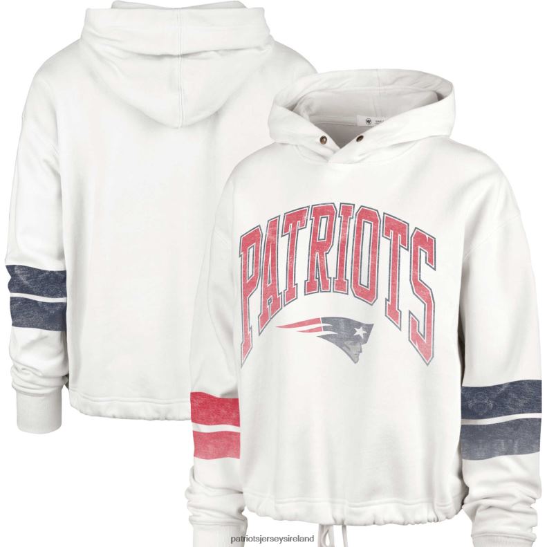 Patriots Jersey Women 47 Oatmeal Harper Pullover Hoodie 8226D2317 Clothing