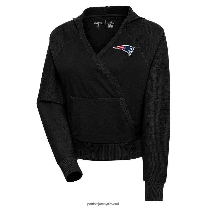 Patriots Jersey Women Antigua Black Point Pullover Hoodie 8226D894 Clothing