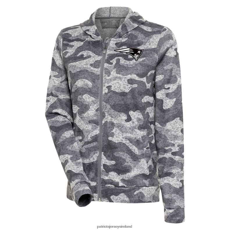Patriots Jersey Women Antigua Camo Metallic Logo Absolute Full-Zip Hoodie 8226D2406 Clothing