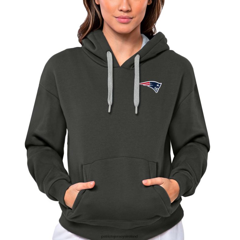 Patriots Jersey Women Antigua Charcoal Victory Pullover Hoodie 8226D2439 Clothing
