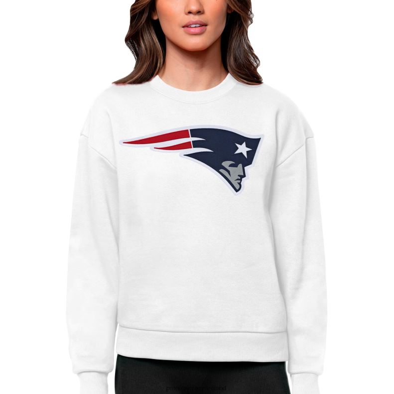 Patriots Jersey Women Antigua White Victory Logo Pullover Sweatshirt 8226D2449 Clothing