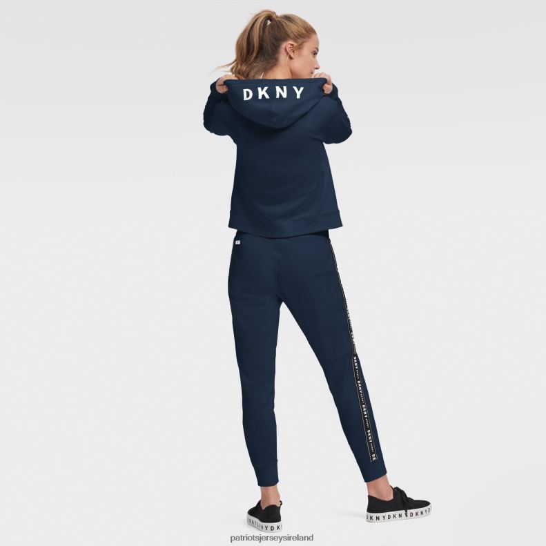 Patriots Jersey Women DKNY Sport Navy Zoey Crop Full-Zip Hoodie 8226D2467 Clothing