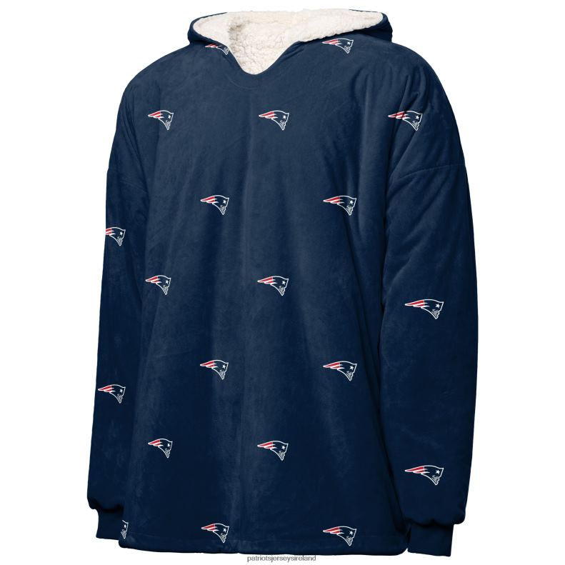 Patriots Jersey Women FOCO Repeat Print Reversible Hoodeez 8226D2400 Clothing