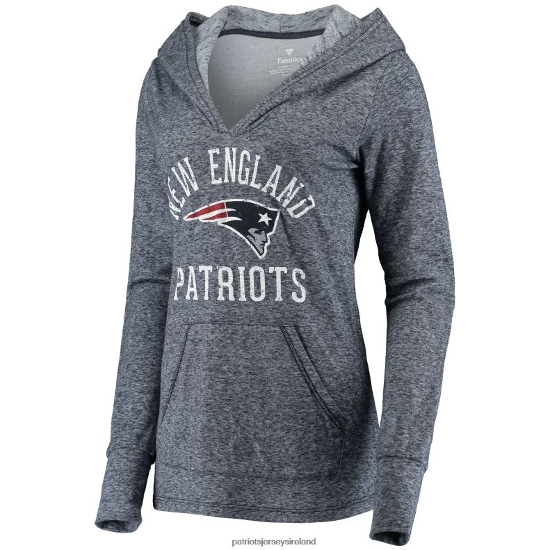 Patriots Jersey Women Fanatics Branded Navy Doubleface Slub Pullover Hoodie 8226D2327 Clothing