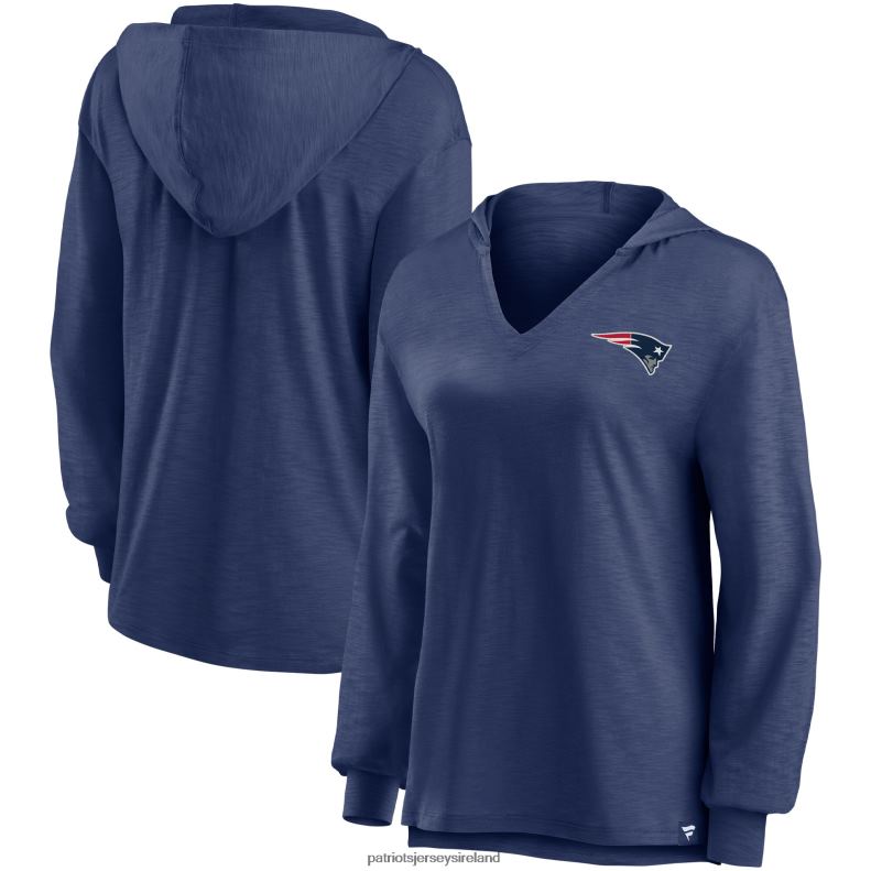 Patriots Jersey Women Fanatics Branded Navy Jumper V-Neck Pullover Hoodie 8226D2338 Clothing
