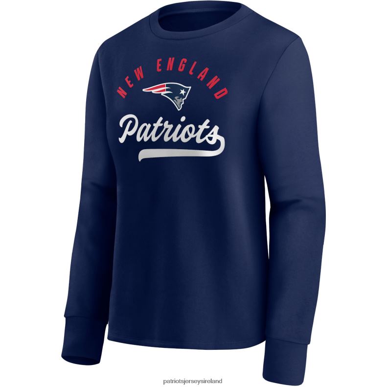 Patriots Jersey Women Fanatics Branded Navy Ultimate Style Pullover Sweatshirt 8226D2339 Clothing