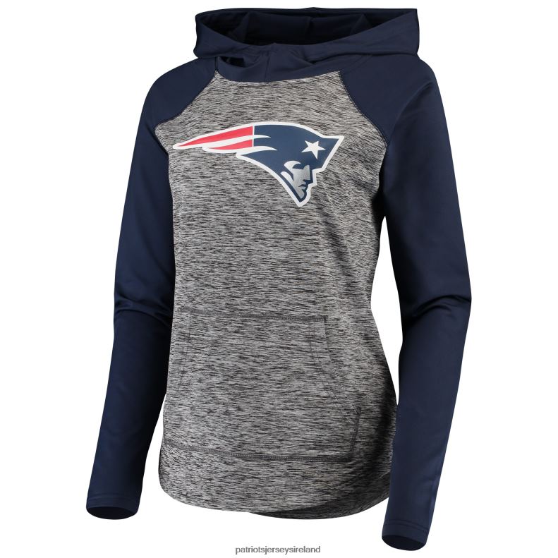 Patriots Jersey Women G-III 4Her by Carl Banks Heathered Gray/Navy Championship Ring Pullover Hoodie 8226D2351 Clothing