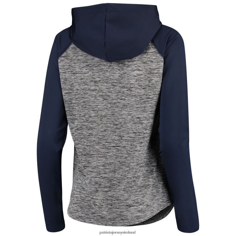 Patriots Jersey Women G-III 4Her by Carl Banks Heathered Gray/Navy Championship Ring Pullover Hoodie 8226D2351 Clothing
