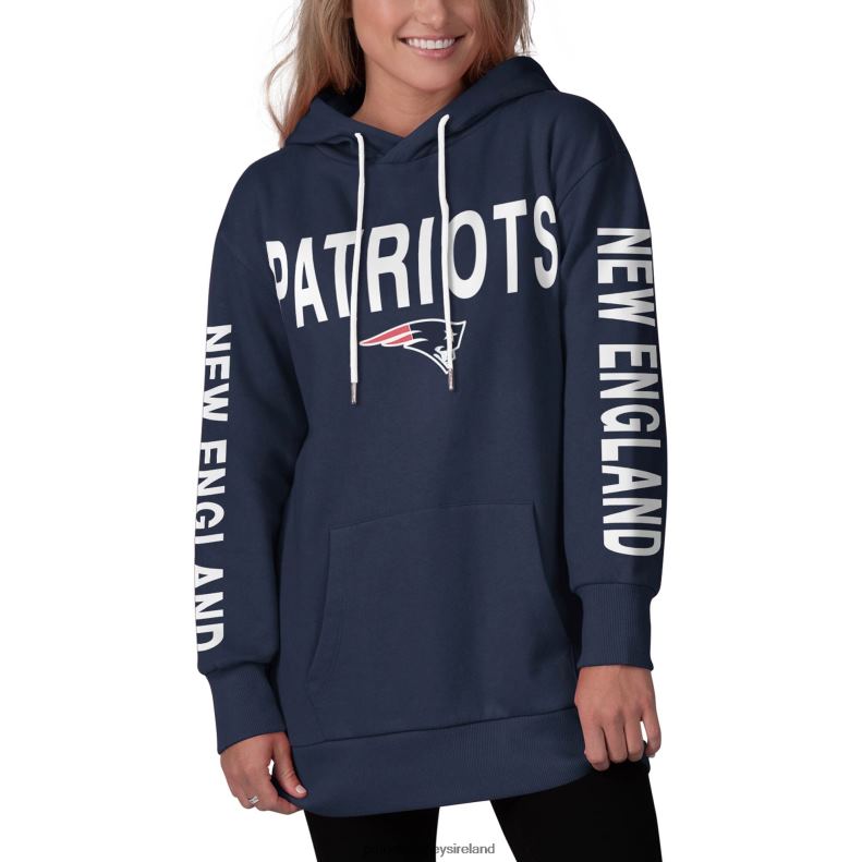Patriots Jersey Women G-III 4Her by Carl Banks Navy Extra Point Pullover Hoodie 8226D2344 Clothing