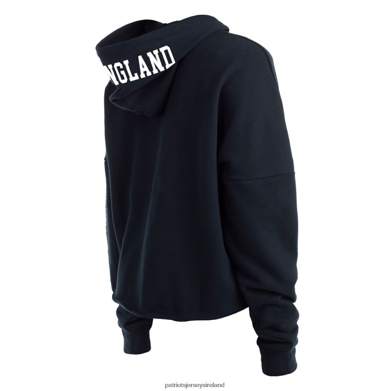 Patriots Jersey Women New Era Navy Foil Sleeve Pullover Hoodie 8226D2391 Clothing