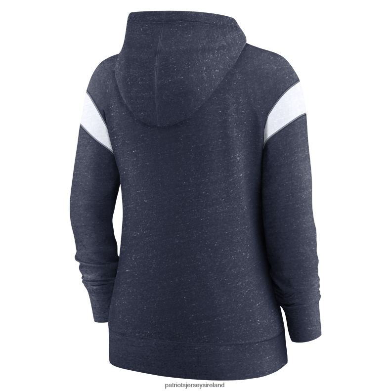 Patriots Jersey Women Nike Navy/White Monaco Lightweight Full-Zip Hoodie 8226D2366 Clothing