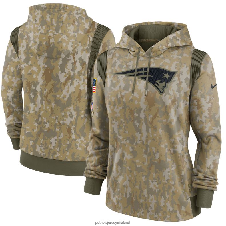 Patriots Jersey Women Nike Olive 2021 Salute To Service Therma Performance Pullover Hoodie 8226D2396 Clothing