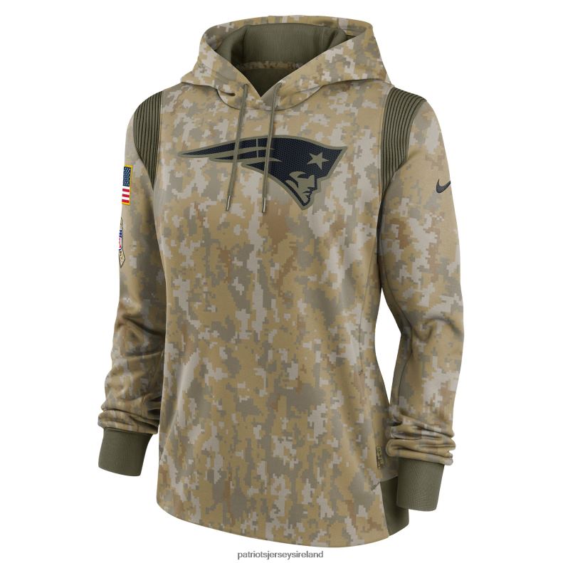 Patriots Jersey Women Nike Olive 2021 Salute To Service Therma Performance Pullover Hoodie 8226D2396 Clothing