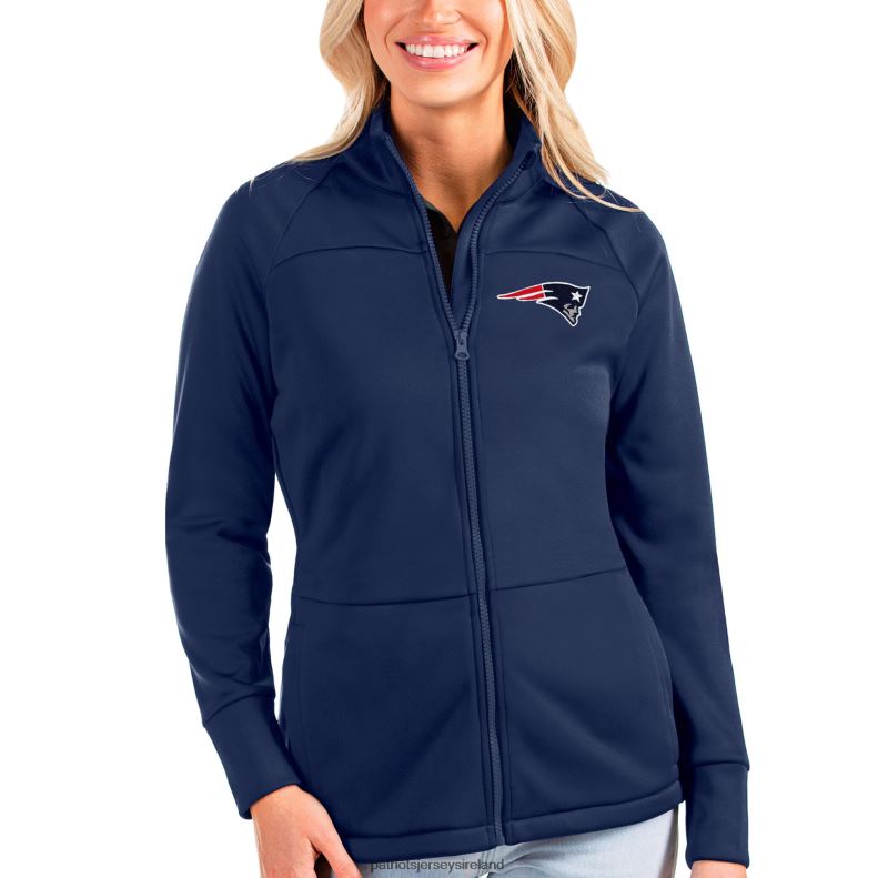 Patriots Jersey Women Antigua Navy Links Full-Zip Golf Jacket 8226D1069 Clothing