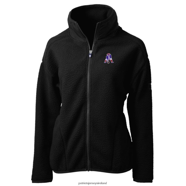 Patriots Jersey Women Cutter & Buck Black Throwback Logo Cascade Eco Sherpa Fleece Full-Zip Jacket 8226D1055 Clothing