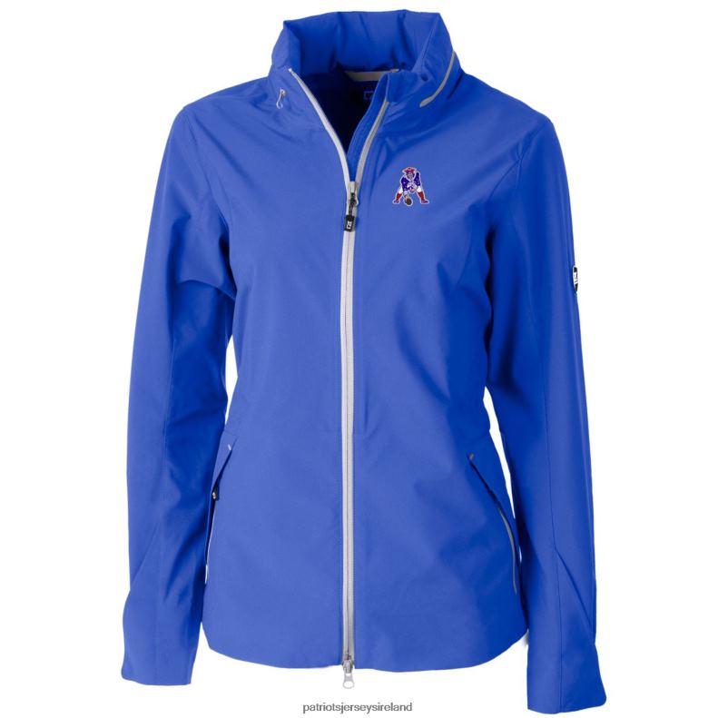 Patriots Jersey Women Cutter & Buck Blue Throwback Logo Vapor Full-Zip Rain Jacket 8226D1100 Clothing