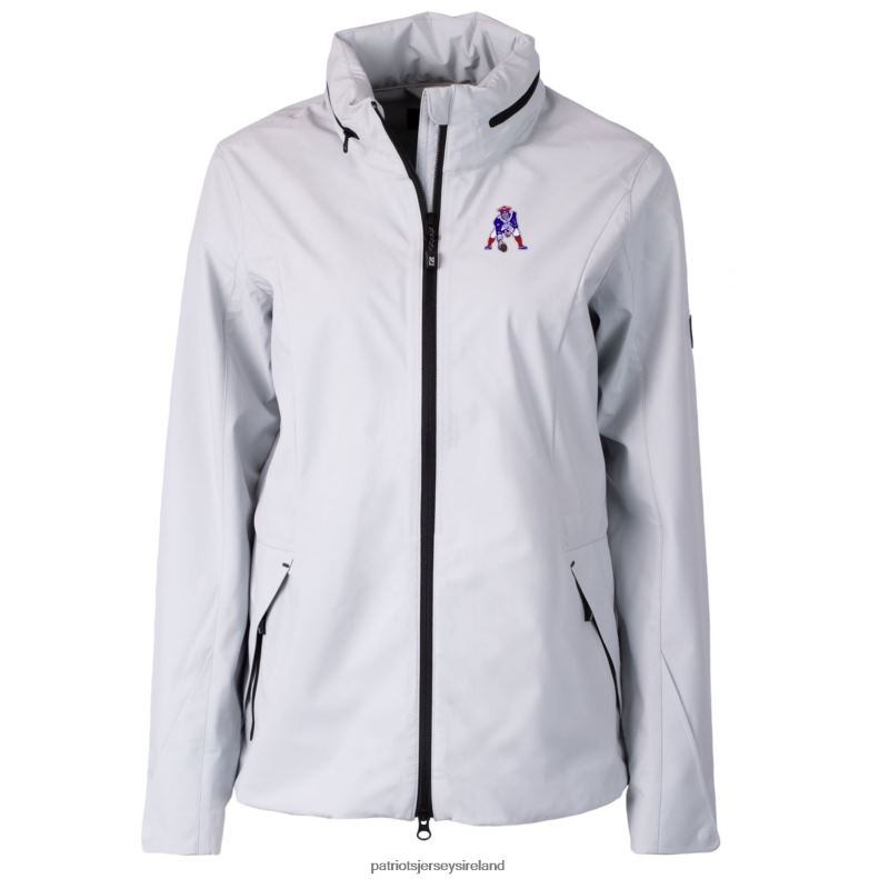 Patriots Jersey Women Cutter & Buck Gray Throwback Logo Vapor Full-Zip Rain Jacket 8226D1101 Clothing