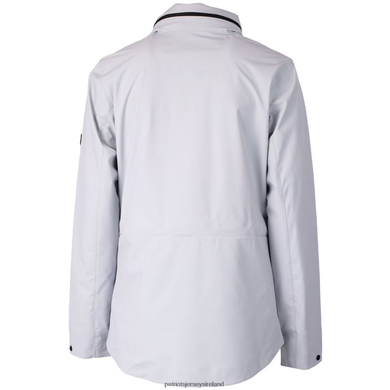 Patriots Jersey Women Cutter & Buck Gray Throwback Logo Vapor Full-Zip Rain Jacket 8226D1101 Clothing