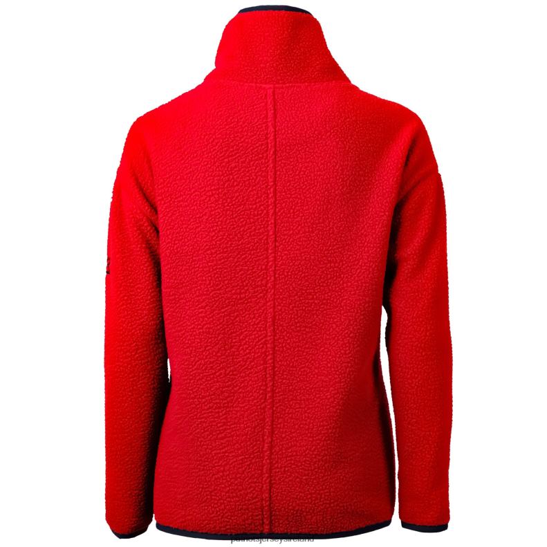 Patriots Jersey Women Cutter & Buck Red Americana Cascade Eco Sherpa Fleece Half-Zip Pullover Jacket 8226D1015 Clothing