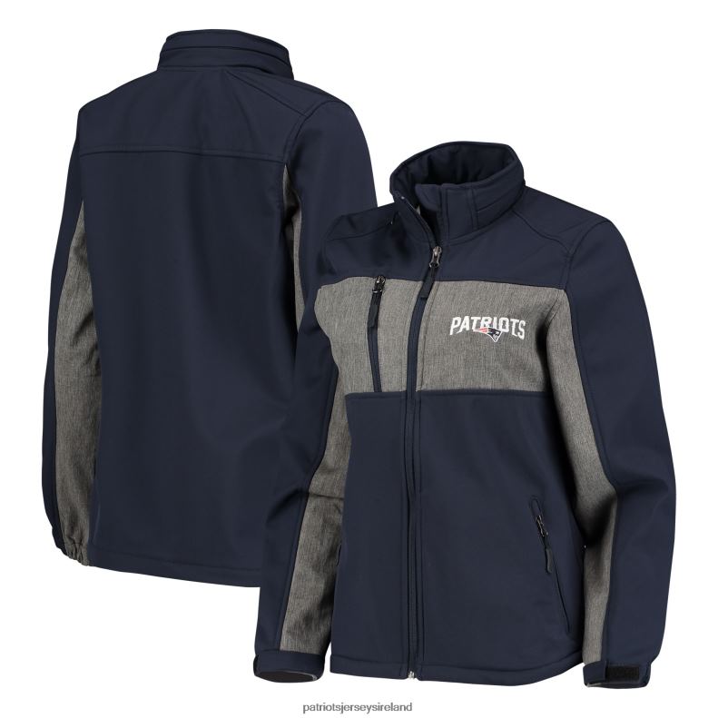 Patriots Jersey Women Dunbrooke Navy Zephyr Softshell Full-Zip Jacket 8226D969 Clothing