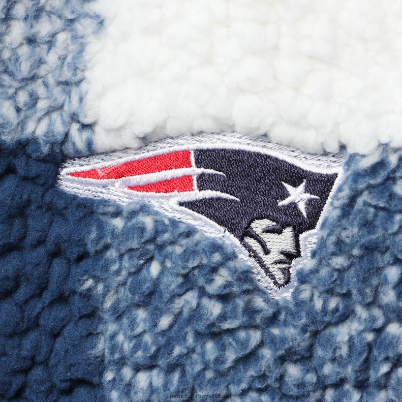 Patriots Jersey Women G-III 4Her by Carl Banks Navy Sherpa Plaid Quarter-Zip Jacket 8226D954 Clothing