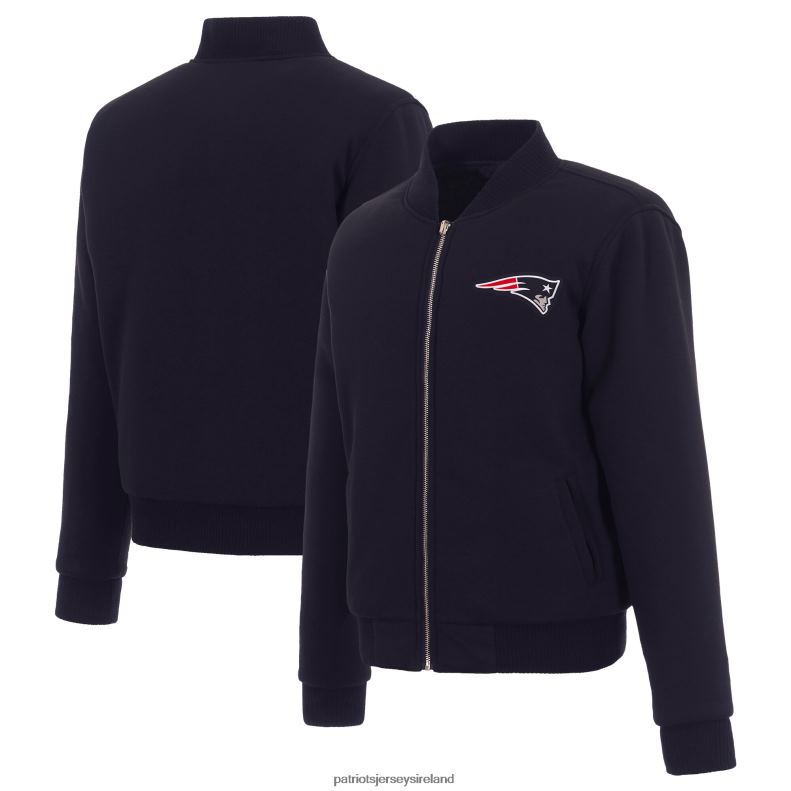 Patriots Jersey Women JH Design Navy Reversible Fleece Full-Zip Jacket 8226D967 Clothing