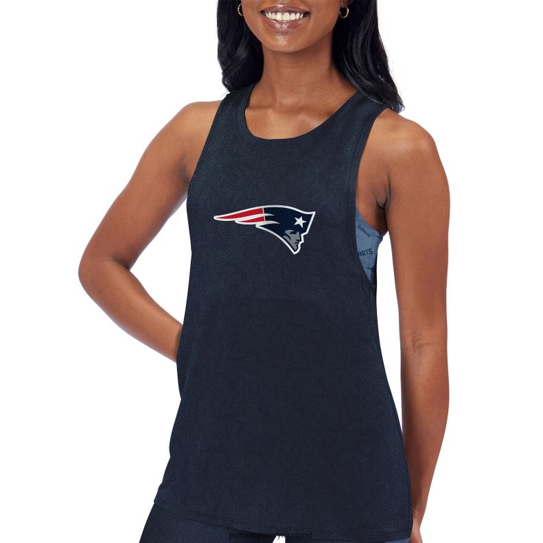 Patriots Jersey Women Certo Navy Muscle Tank Top 8226D2782 Clothing