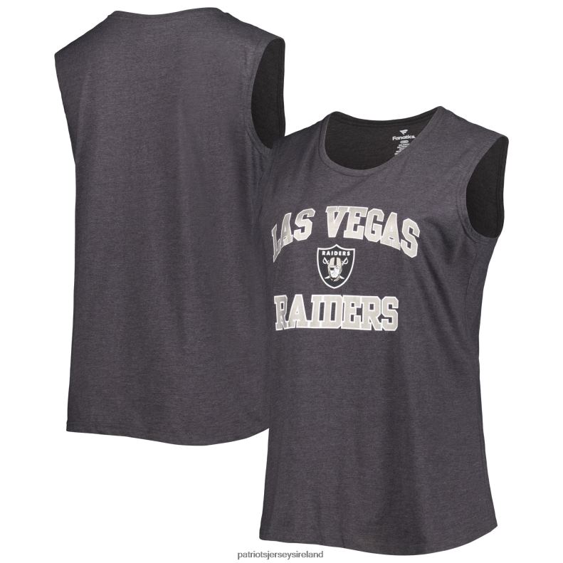 Patriots Jersey Women Fanatics Branded Heather Charcoal Las Vegas Raiders Plus Size Tank Top 8226D2692 Clothing