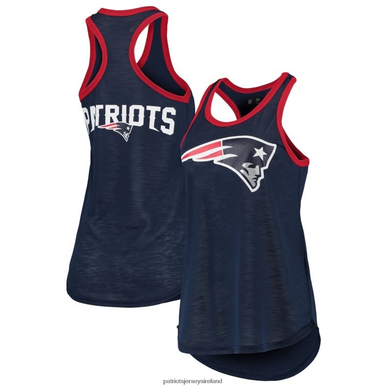 Patriots Jersey Women G-III 4Her by Carl Banks Navy Tater Tank Top 8226D2643 Clothing