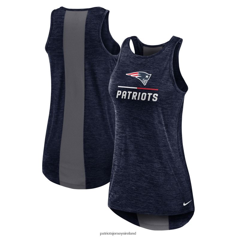 Patriots Jersey Women Nike Navy High Neck Performance Tank Top 8226D2675 Clothing