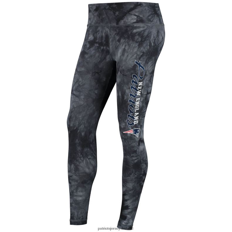 Patriots Jersey Women Concepts Sport Black Burst Tie Dye Leggings 8226D2482 Clothing