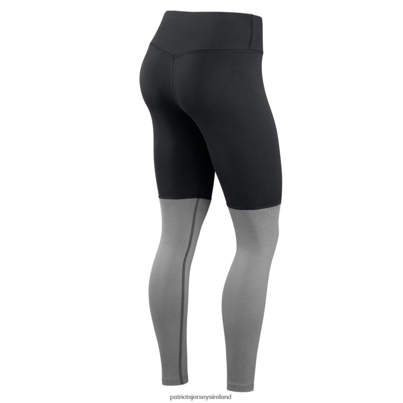 Patriots Jersey Women Nike Black/Heathered Charcoal Logo Stack Performance Leggings 8226D2500 Clothing