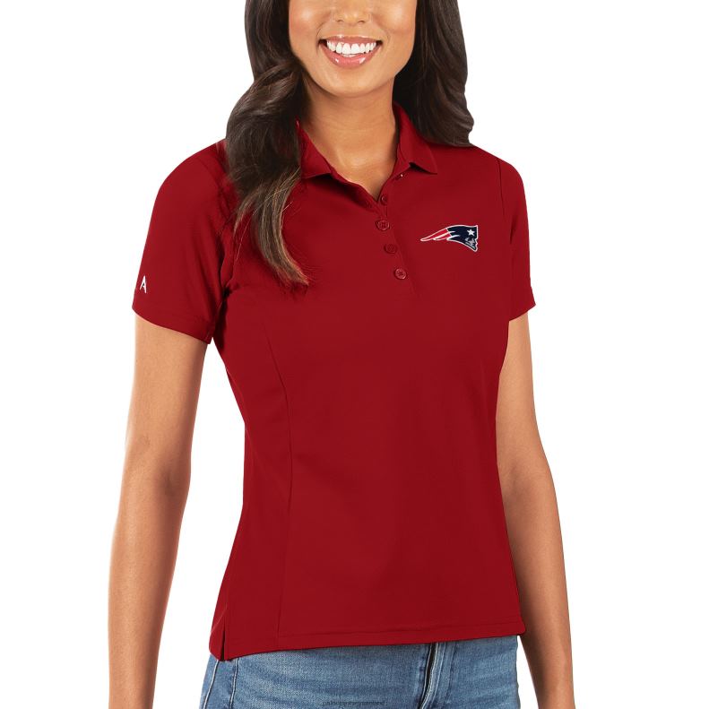 Patriots Jersey Women Antigua Red Legacy Pique Polo 8226D2628 Clothing