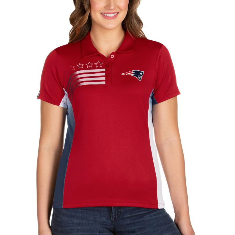 Patriots Jersey Women Antigua Red Liberty Polo 8226D2539 Clothing