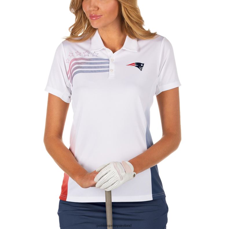 Patriots Jersey Women Antigua White Liberty Polo 8226D2516 Clothing