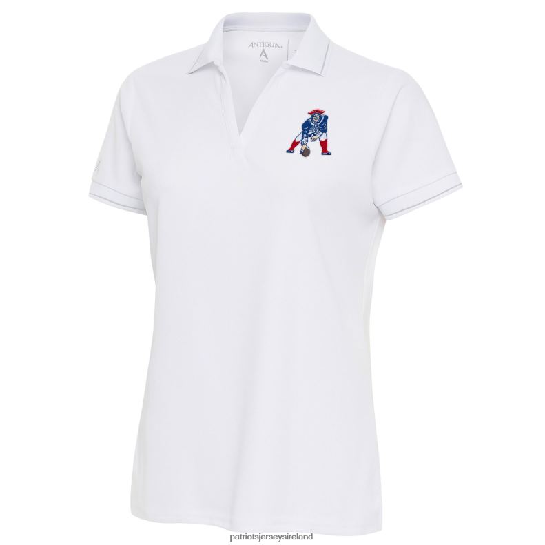 Patriots Jersey Women Antigua White Throwback Logo Affluent Polo 8226D2547 Clothing